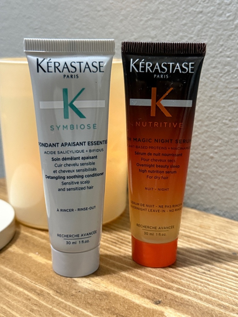 Kerastase Nutritive Overnight Serum  & Detangling Conditioner Travel Set